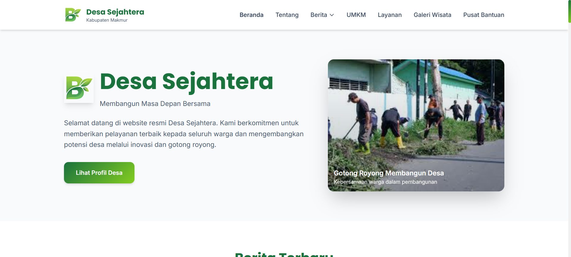 Template Desa Modern